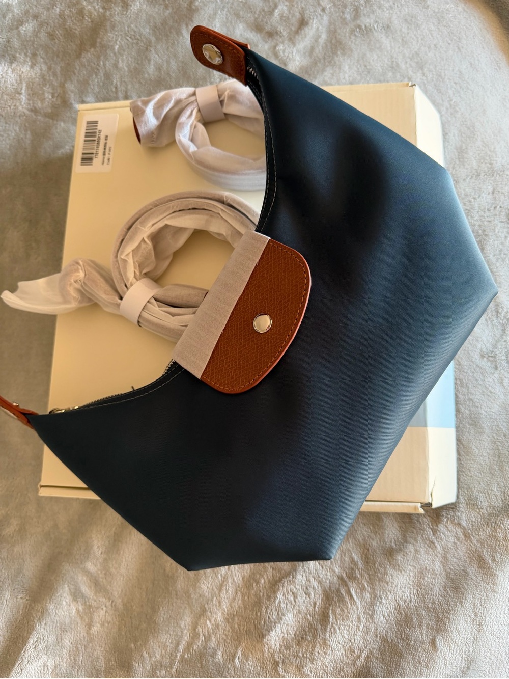 DURV Indigo and Brown Mini Handbag - Picture 11 of 16